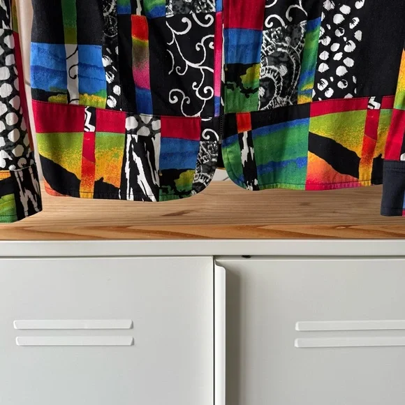 Erin London Multicolor Patchwork Jacket - Picture 5 of 7